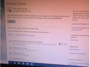 windows 10 update error