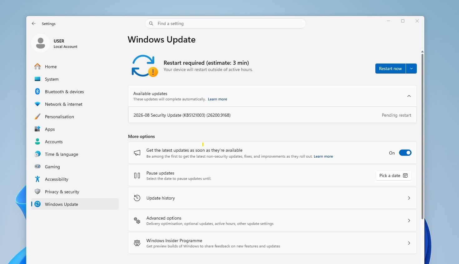 Download Windows 11 KB5121003